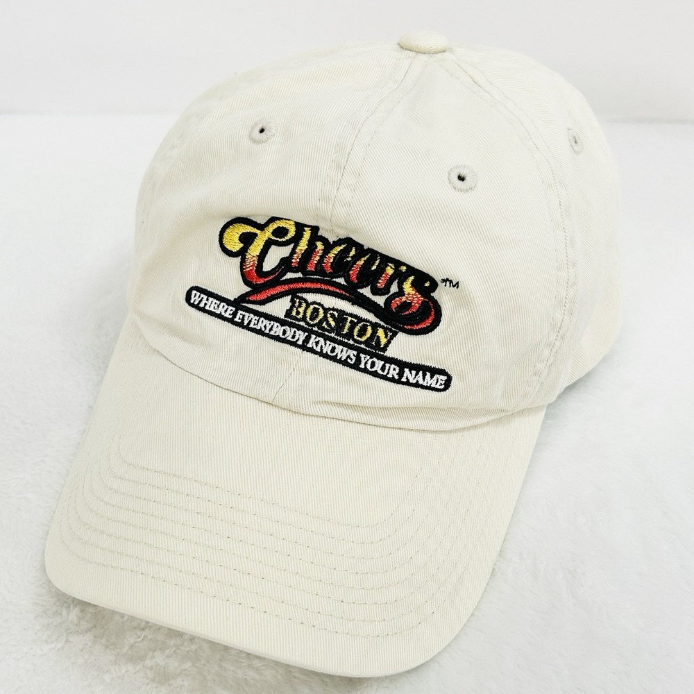 Cheers Boston‎ Logo Twill Women's Hat Cap Adjustable Strapback Beige Outdoors